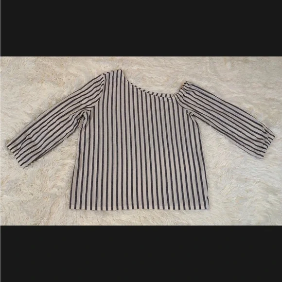 Banana Republic Women's Medium Top One Shoulder Beachy Nautical Vacation Breezy - Picture 6 of 11